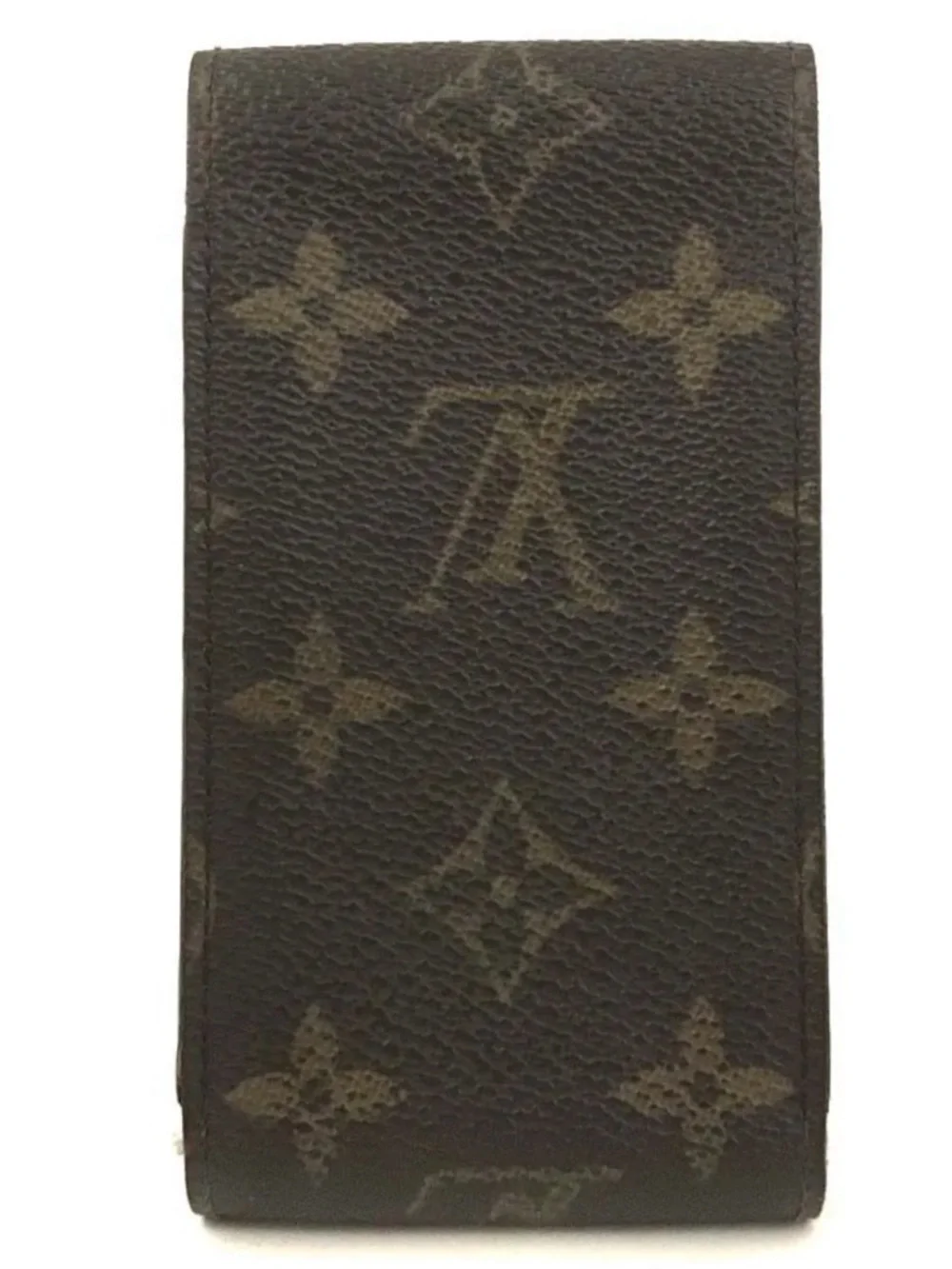 Louis Vuitton Brown Monogram Cigarette Tobacco Case Accessory Lip Stick Holder - Picture 5 of 16